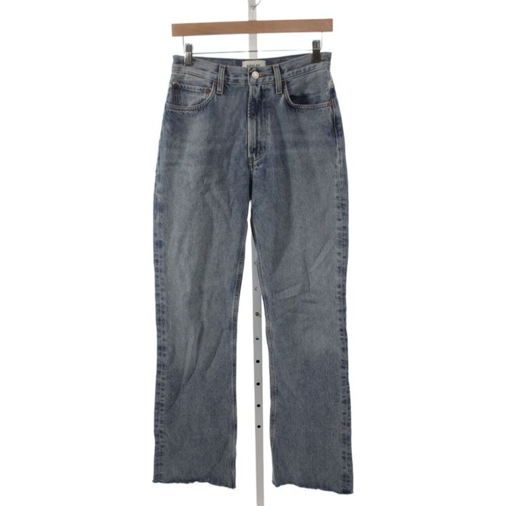 Agolde Women Straight High Rise Blue Jeans Regenerative Cotton Size 26